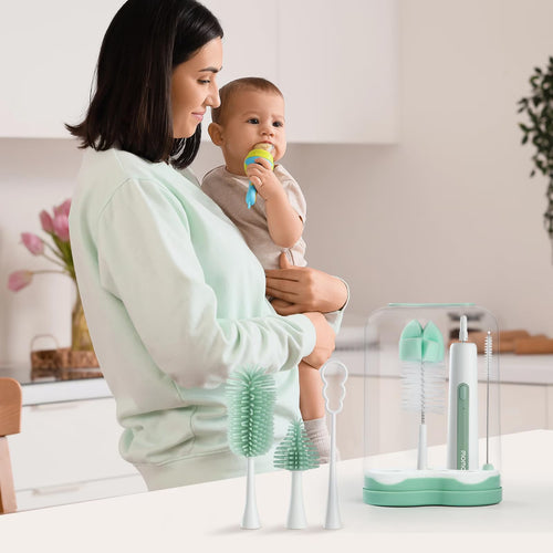 Revolutionary 7-in-1 Electric Bottle Brush Kit - Your Ultimate Portable Cleaning Solution with Long Battery Life and Essential Accessories for Home & Travel