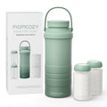 Stay Fresh on the Go: 22Oz Momcozy Portable Breast Milk Cooler with 2 Bottles for 24-Hour Temperature Control