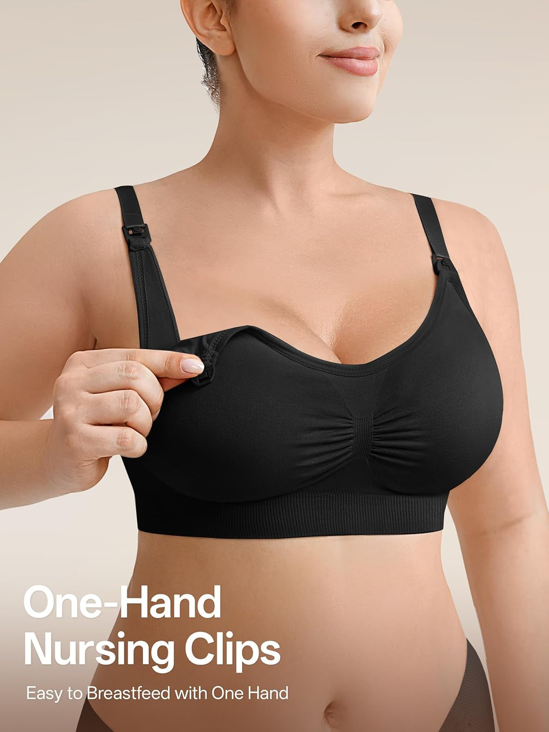 Women Nursing Bras for Breastfeeding 5 Pack