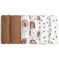 Muslin Swaddle Blankets 6-Pack - Ultra-Soft Rainbow Receiving Wraps for Newborns, Perfect for Boys and Girls, 27" x 27"