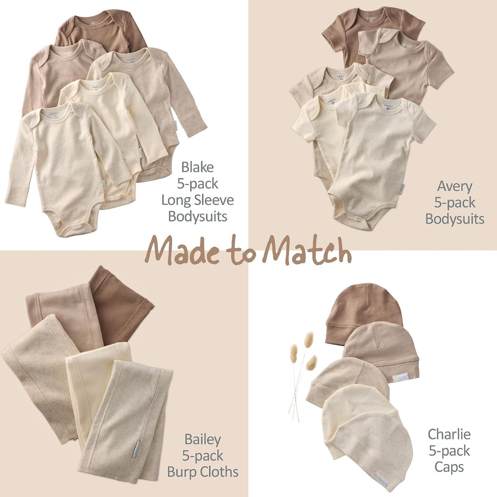 Avery Multipack Short Sleeve Bodysuits - Luxuriously Soft 100% Organic Cotton for Your Little Ones