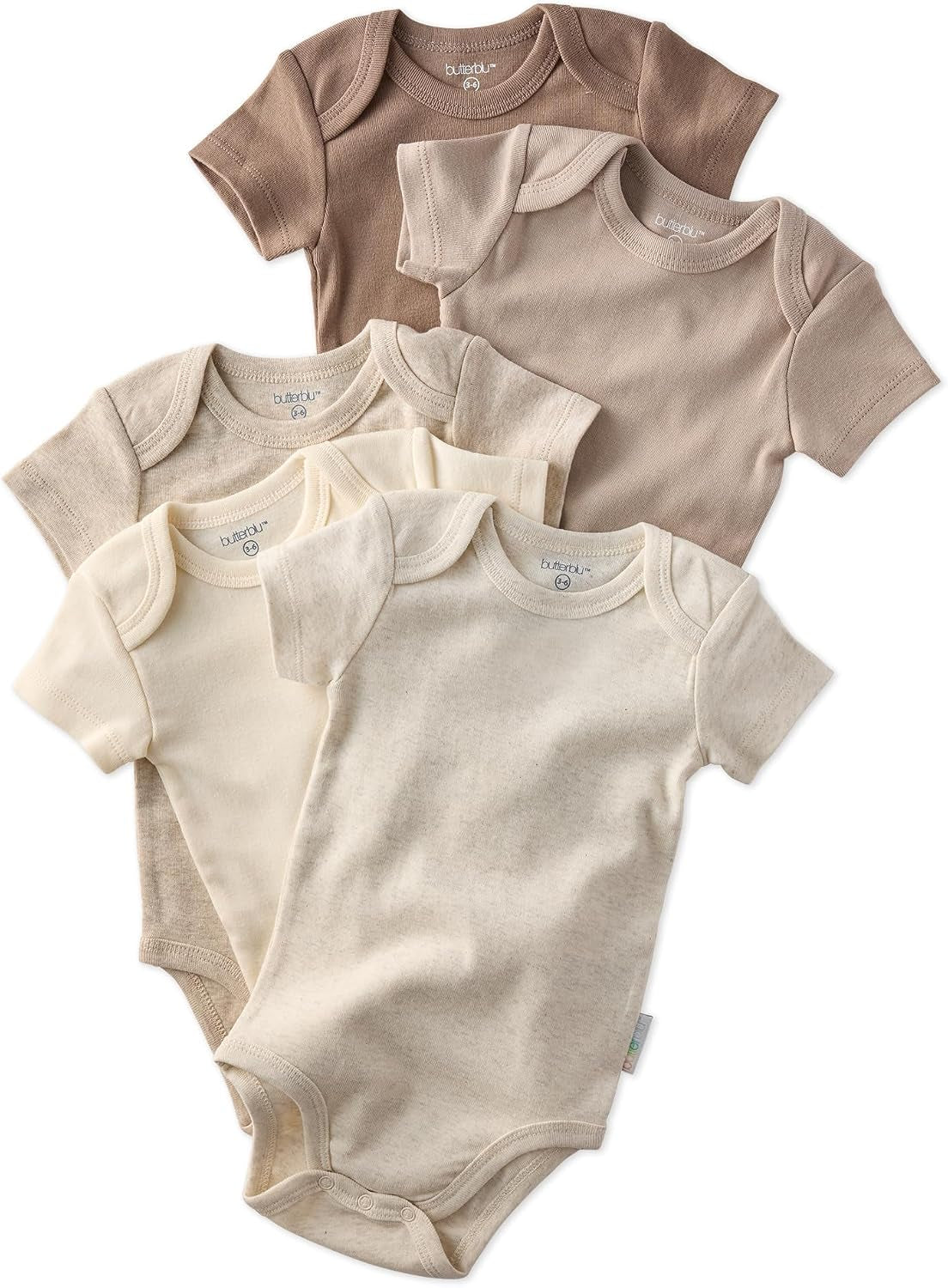 Avery Multipack Short Sleeve Bodysuits - Luxuriously Soft 100% Organic Cotton for Your Little Ones