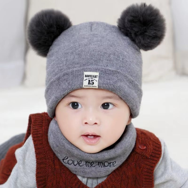 Newborn Baby Knitted Bonnet (Wool) 
