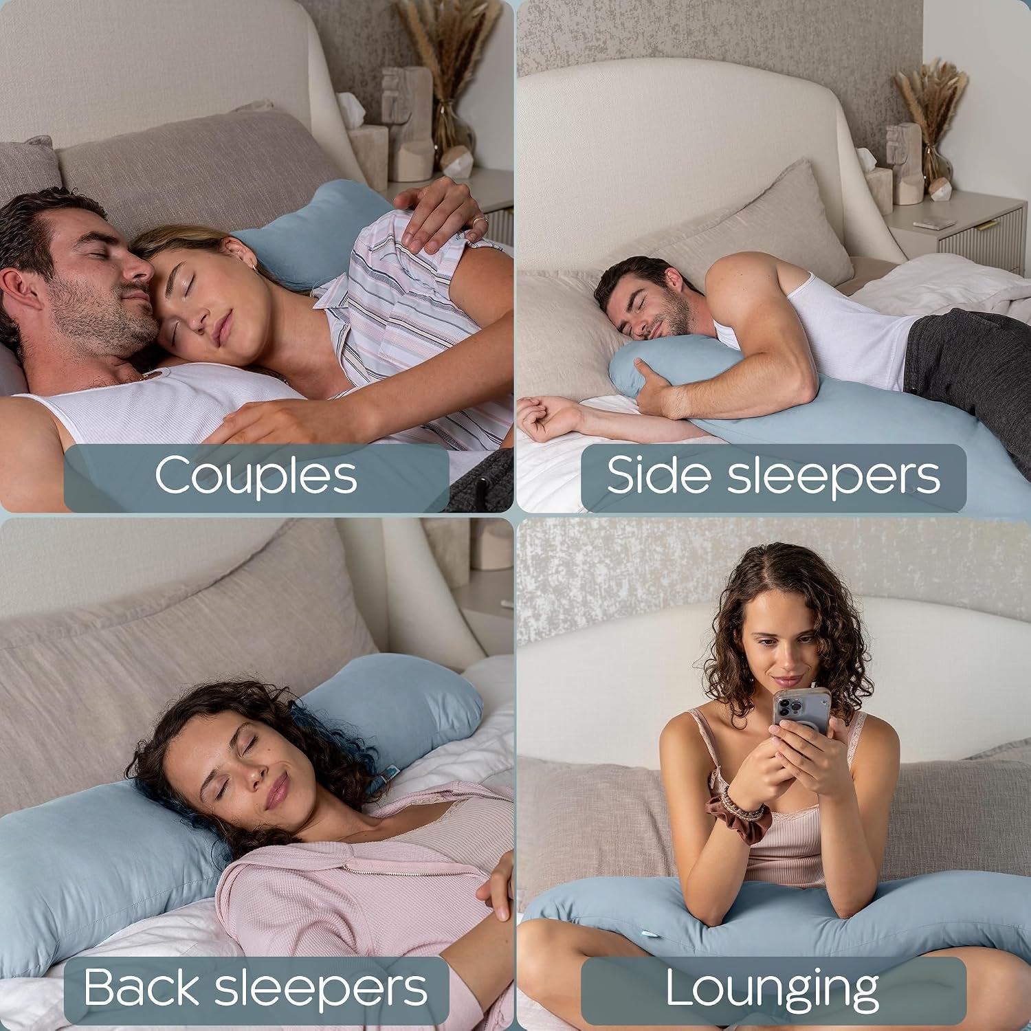 Weighted Body Pillow Deeper Sleep (48" X 14")