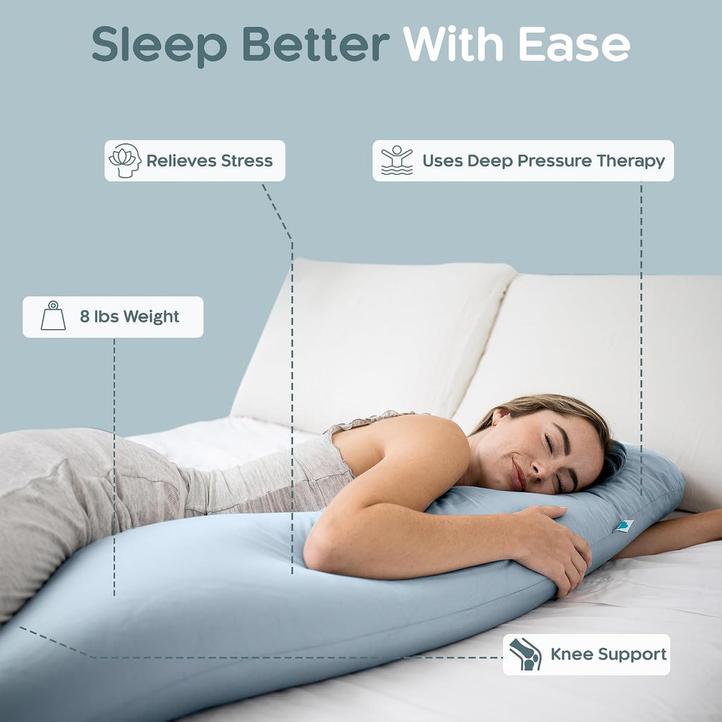 Weighted Body Pillow Deeper Sleep (48" X 14")