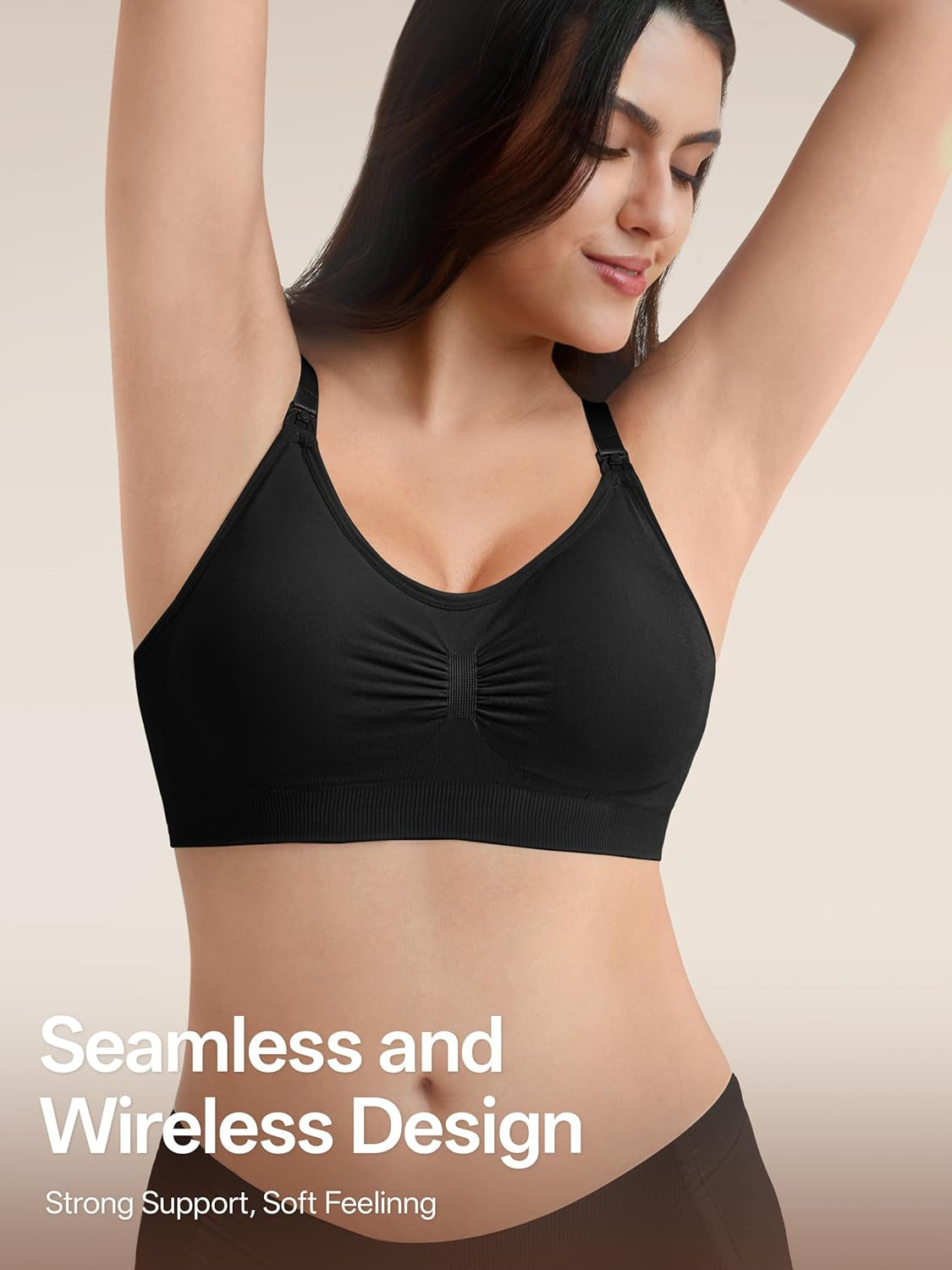 Women Nursing Bras for Breastfeeding 5 Pack