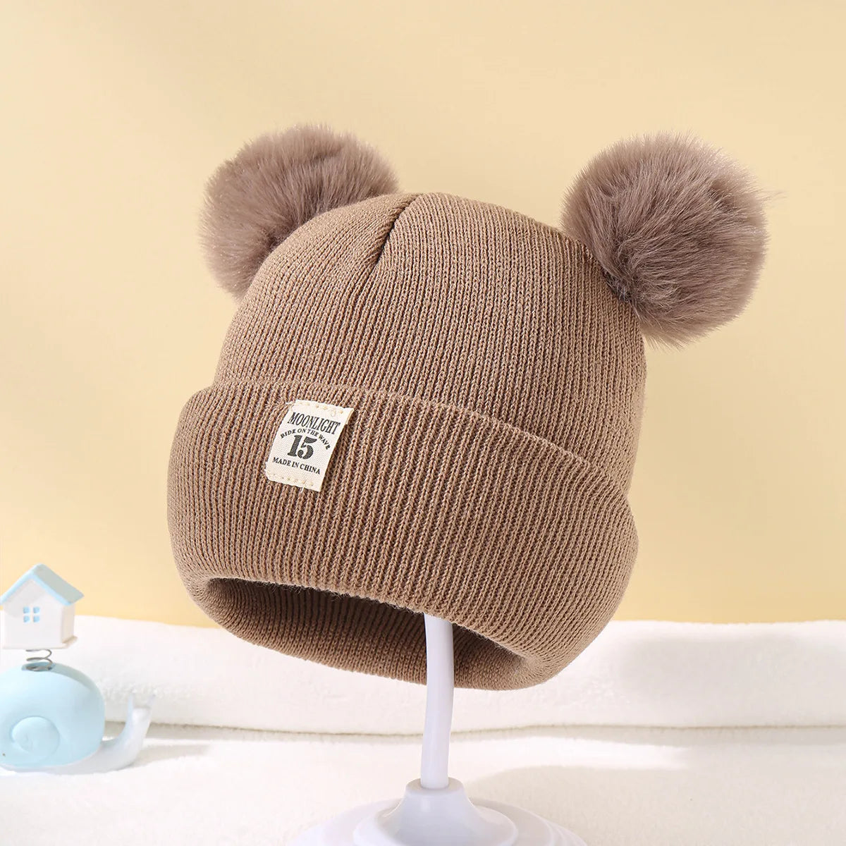 Newborn Baby Knitted Bonnet (Wool) 