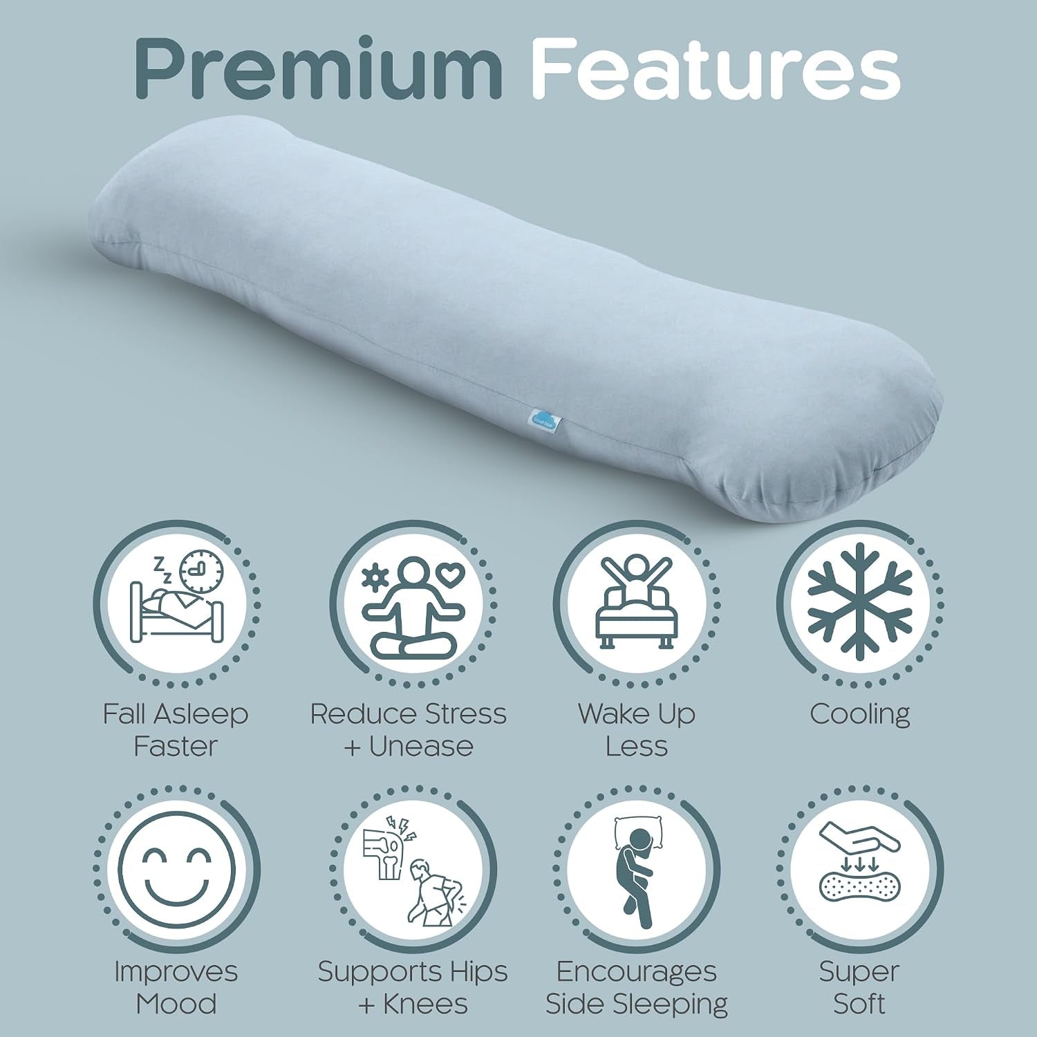 Weighted Body Pillow Deeper Sleep (48" X 14")