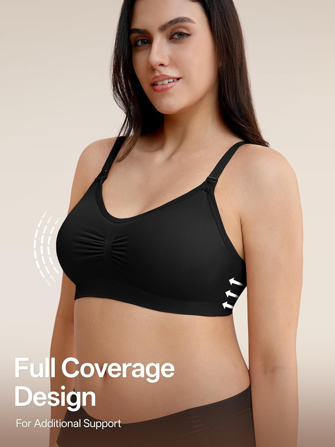 Women Nursing Bras for Breastfeeding 5 Pack