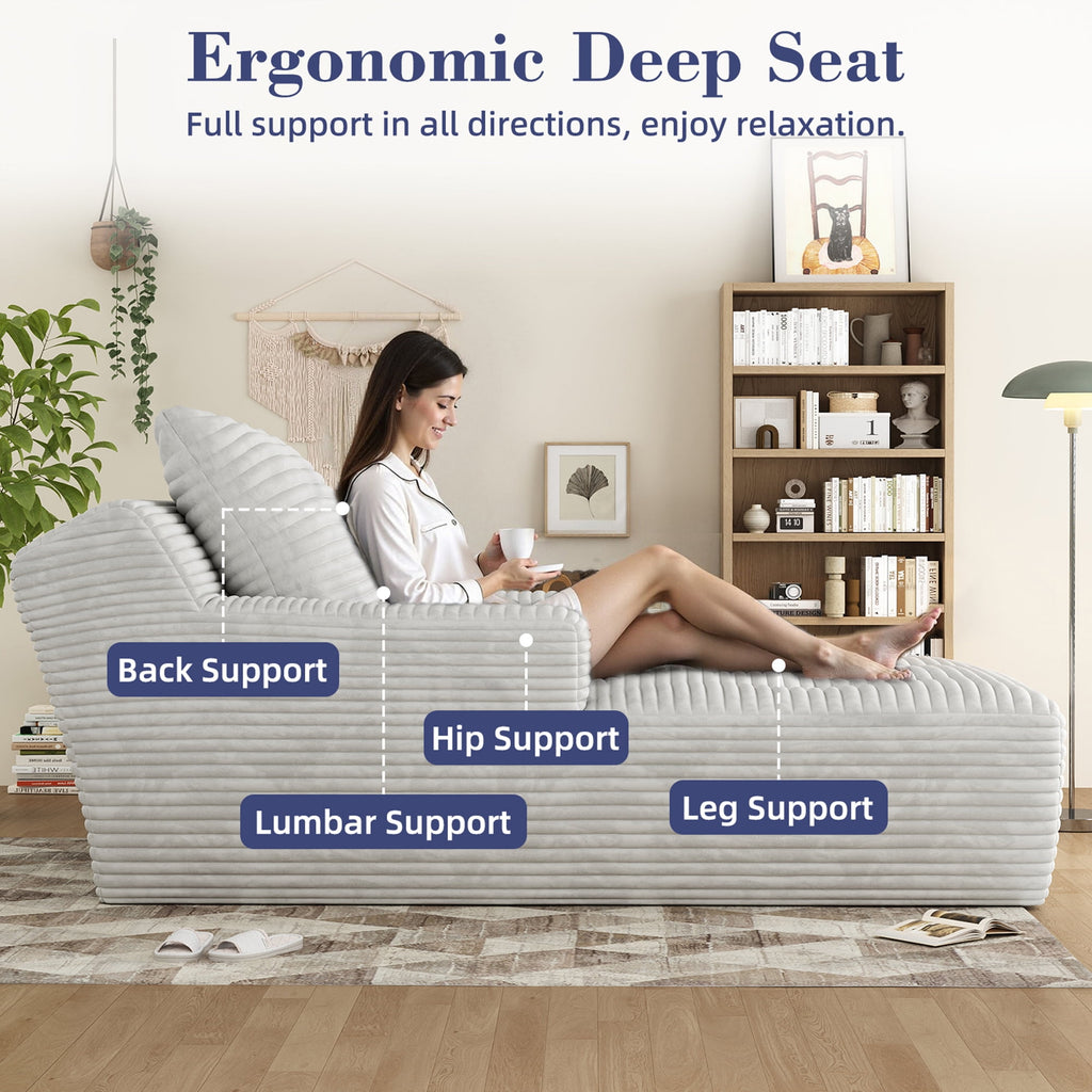 67'' Oversized Chaise Lounge Chair 