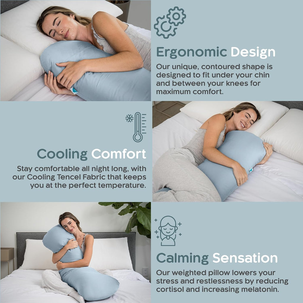 Weighted Body Pillow Deeper Sleep (48" X 14")