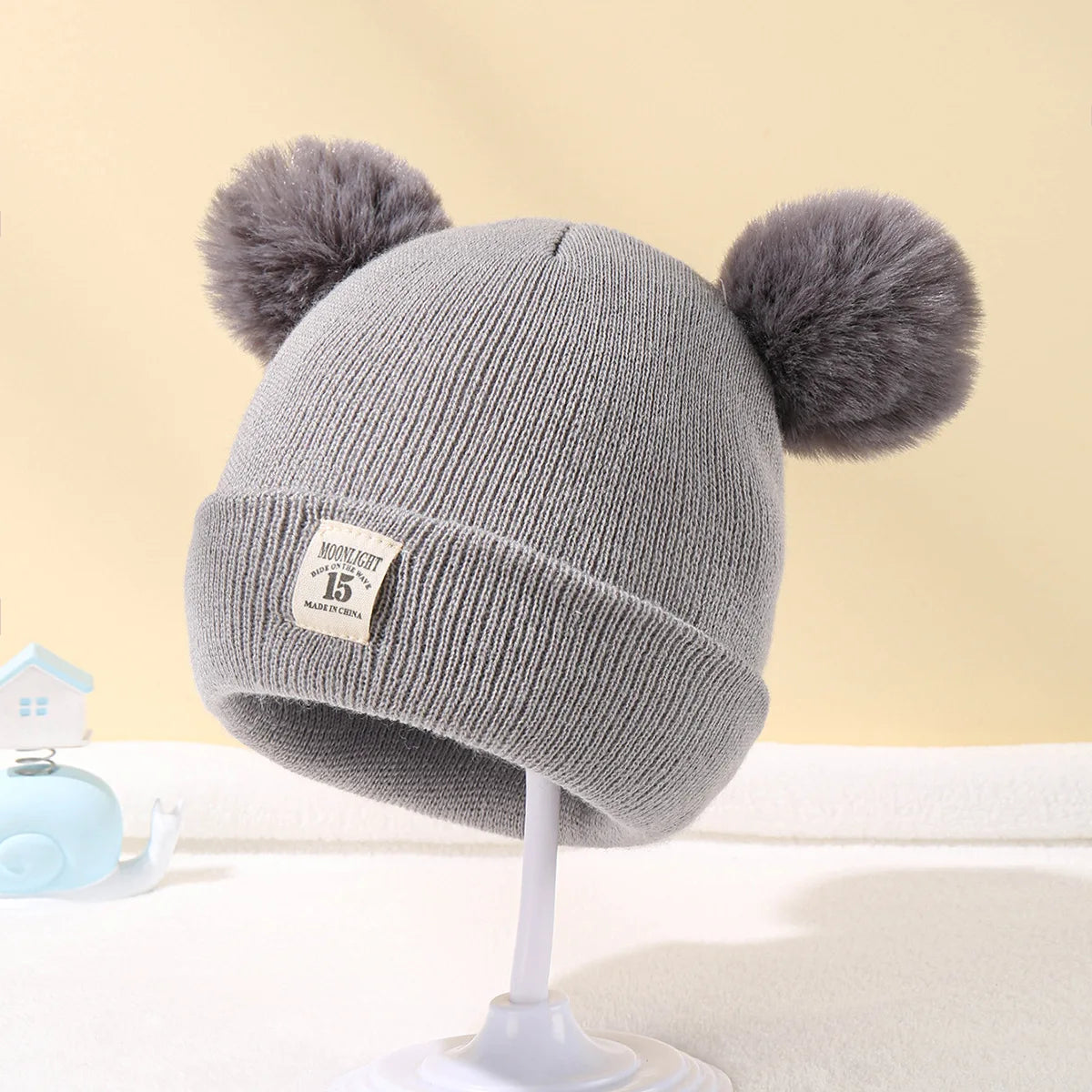 Newborn Baby Knitted Bonnet (Wool) 