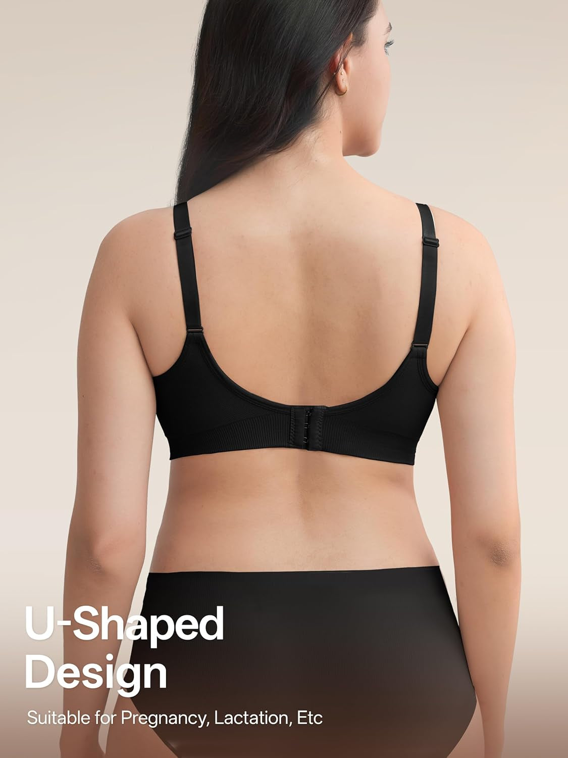 Women Nursing Bras for Breastfeeding 5 Pack